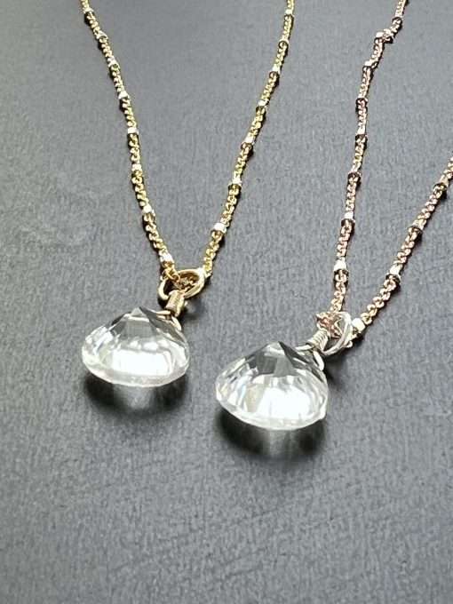 Sparkly Clear Quartz Necklace - Image 5