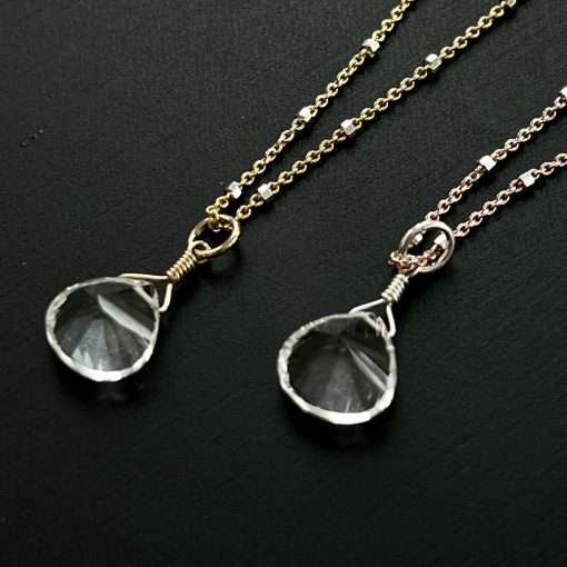 Sparkly Clear Quartz Necklace - Image 2