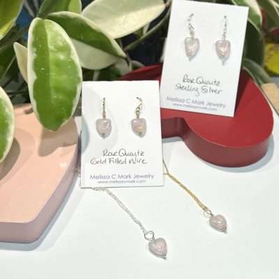 Rose Quartz Heart Collection