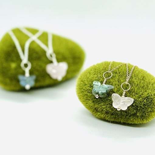 Gemstone Butterfly Necklaces - Image 5