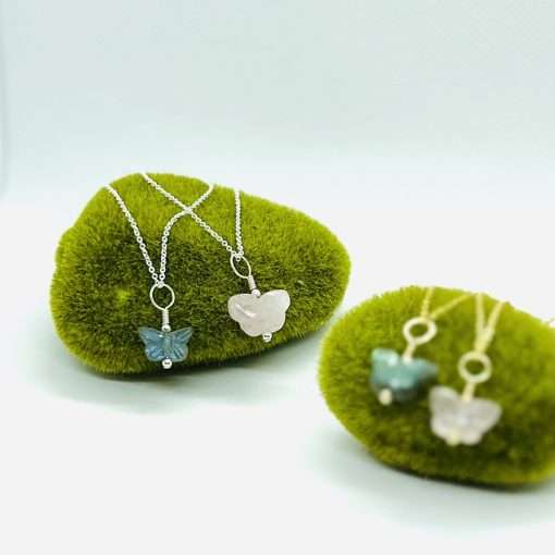 Gemstone Butterfly Necklaces - Image 2