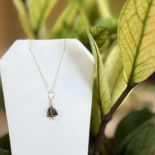 Smoky Quartz Trillion Necklace or Earrings - Image 2