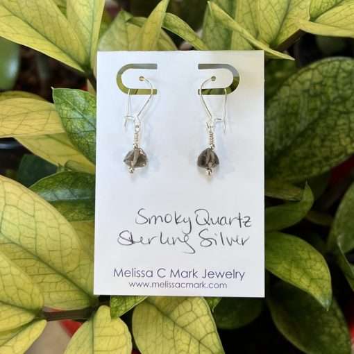 Smoky Quartz Trillion Necklace or Earrings - Image 3