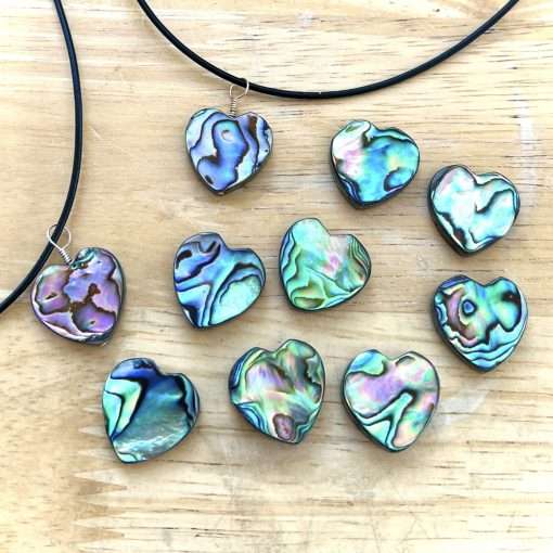 Rainbow Shell Heart Necklace - Image 3