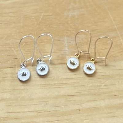 Tiny Tiara Earrings